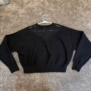 Ariat Black Lace Detail Sweater